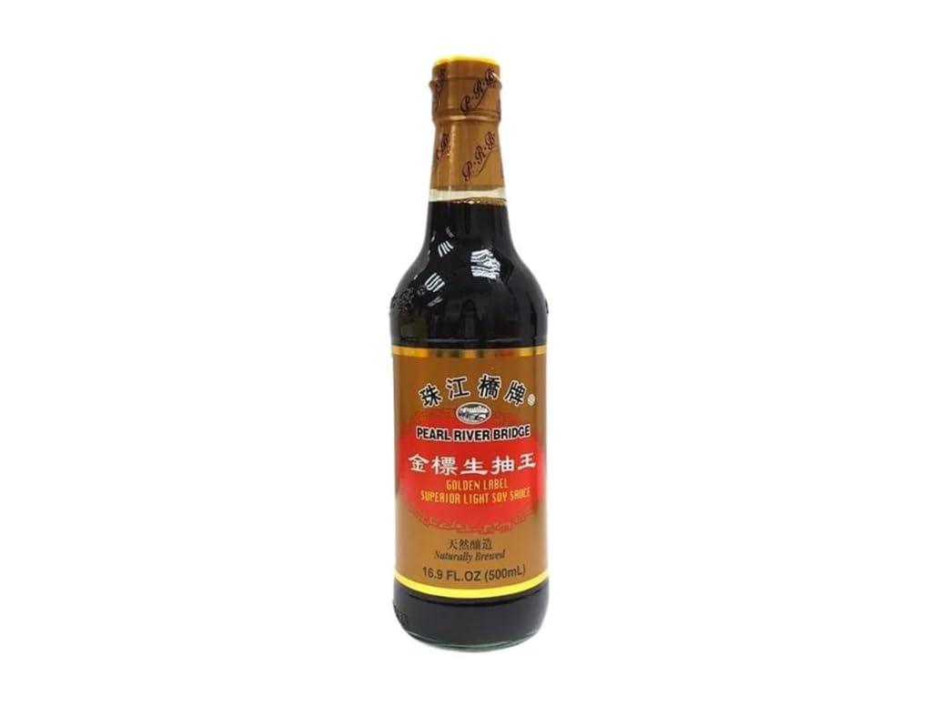 Pearl River Bridge Golden Label Superior Light Soy Sauce, 16.9 Ounces, 2 Bottles - Mighty Depot
