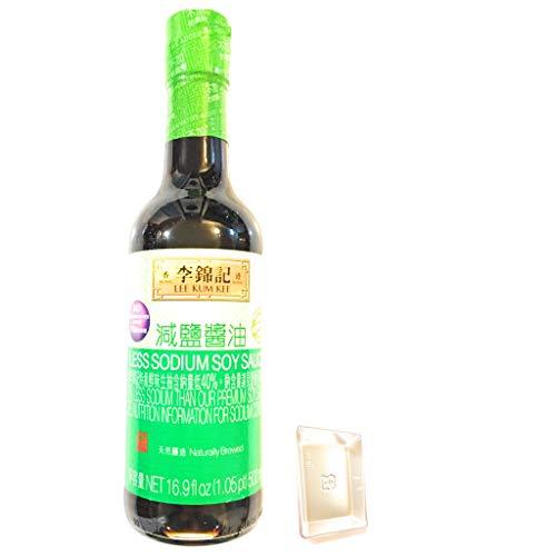 Lee Kum Kee Less Sodium Soy Sauce 16.9 Fl Oz And 1 Soy Sauce Dish - Mighty Depot