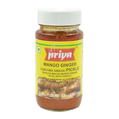 Priya, Mango Ginger (Curcuma Amada) Pickle, 300 Grams(gm) - Mighty Depot
