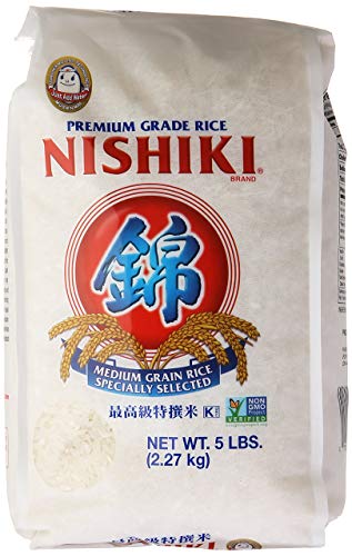 Nishiki Medium Grain Rice, 80 Ounce - PACK OF 4 - Mighty Depot