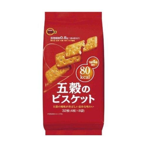 Bourbon Japan 5 grain biscuits 32 sheets (4 sheets x 8 bags) x 6 bags - Mighty Depot