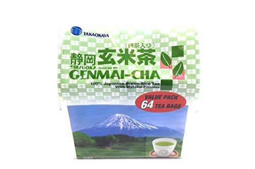 Shizuoka Matcha Genmai-cha (100% Japanese Brown Rice Tea (Pack of 1) - Mighty Depot