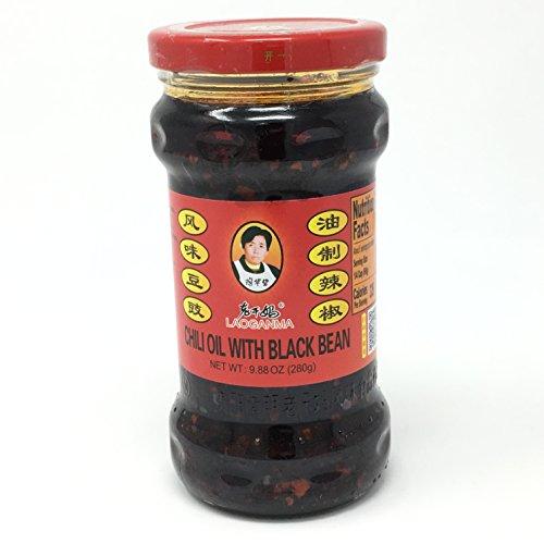 Laoganma (Lao Gan Ma) Black Beans Chili Sauce, 9.88OZ, 1 Bottle - Mighty Depot