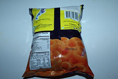 REGENT CHEESE RING CHEESE FLAVORED SNACK PACK OF TEN 2.12 OZ A PACK - Mighty Depot