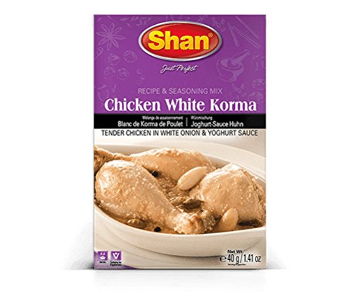 Shan Chicken White Korma Recipe & Seasoning Mix, 40 Grams (Pack of 6) - Mighty Depot