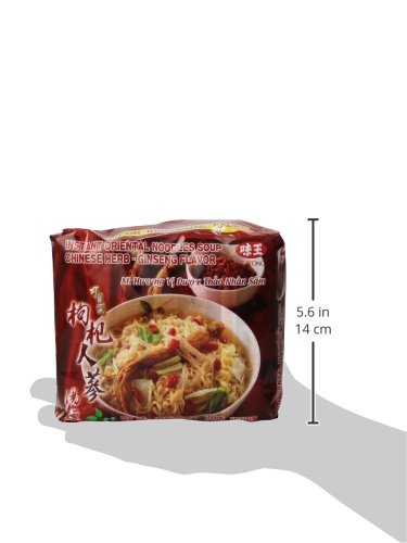 Ve Wong Instant Oriental Noodle Soup, Ginseng Gochi Flavor, 4 Individual Meals - Mighty Depot