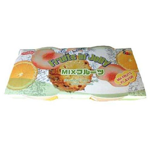 Shirakiku Fruit Jelly, Fruit Mix, 2pc, 200g - Mighty Depot