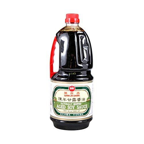 Wan Ja Shan Naturally Brewed Premium Aged soy sauce 33.8 fl oz 萬家香陳年甘露醬油 - Mighty Depot