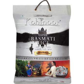 Kohinoor Extra Fine Basmati Rice (Silver Range) - 10 lbs (10 Pounds) - Mighty Depot