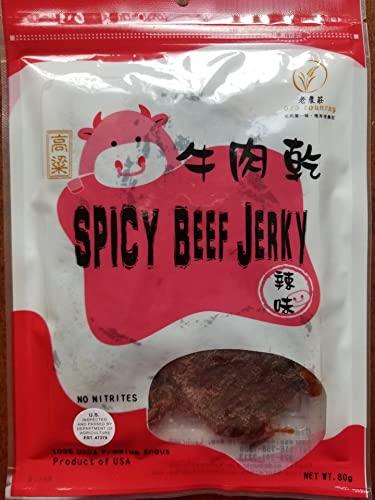 Old Country Jerky - Mild Spicy Beef Jerky - 2.8oz - Authentic Taiwanese Recipe Made With Angus Beef (1 Pack) - Mighty Depot