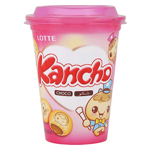 Lotte Cancho Korean Favourite Chocolate Snack Cookies Kids Snack (Pack of 3) - Mighty Depot