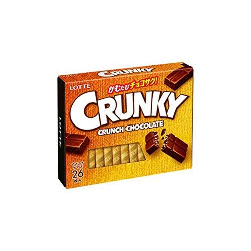 LOTTE Crunky Crunch Chocolate 26 blocks Dagashi Snack Japan Candy - Mighty Depot