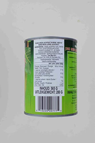 Aroy-D Young Green Jackfruit in Brine, 20 Ounce (Pack of 6) - Mighty Depot