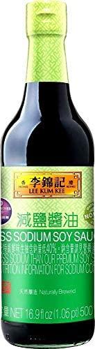 Lee Kum Kee Less Sodium Soy Sauce 16.9 oz - Mighty Depot