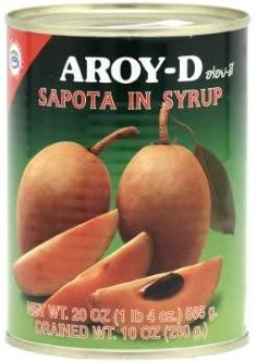 Aroy-D Fruits in Syrup (Sapota)- 20oz (3 packs) - Mighty Depot