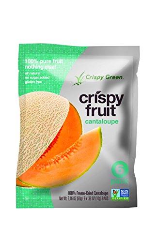 Crispy Green, Cantaloupe, 0.35 Ounce, 6 Count - Mighty Depot