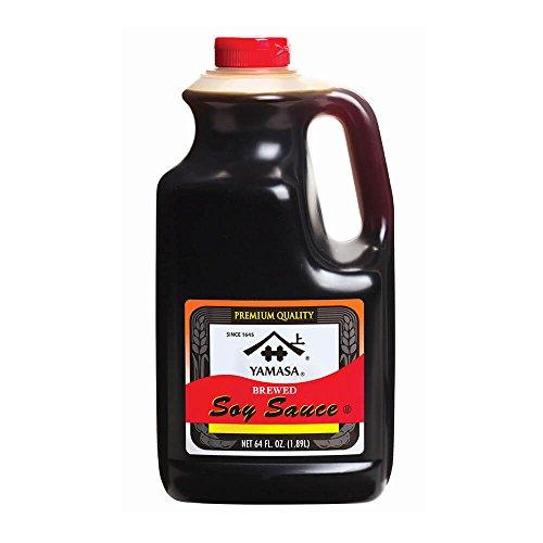 Yamasa Regular Soy Sauce 64 fl. oz. in Plastic Bottle - Mighty Depot