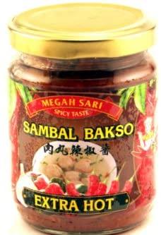 Sambal Bakso Pedas (Meatball Chili Sauce Extra Hot) - 250ml (Pack of 3) - Mighty Depot