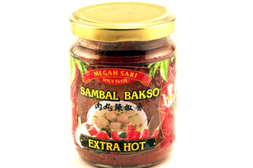 Sambal Bakso Pedas (Meatball Chili Sauce Extra Hot) - 250ml (Pack of 3) - Mighty Depot