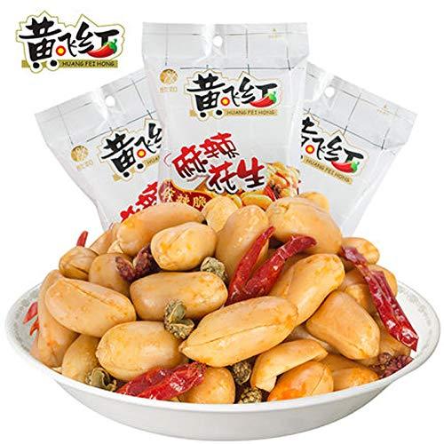 Huang Fei Hong Spicy Crispy Peanut 210g(7.4oz) 黃飛紅麻辣花生 - Mighty Depot