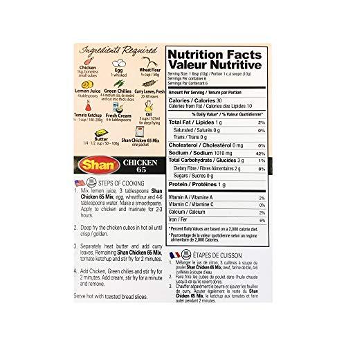 Shan Seasoning Mix - Chicken 65, 2.1 Ounce (Pack of 6) - Mighty Depot