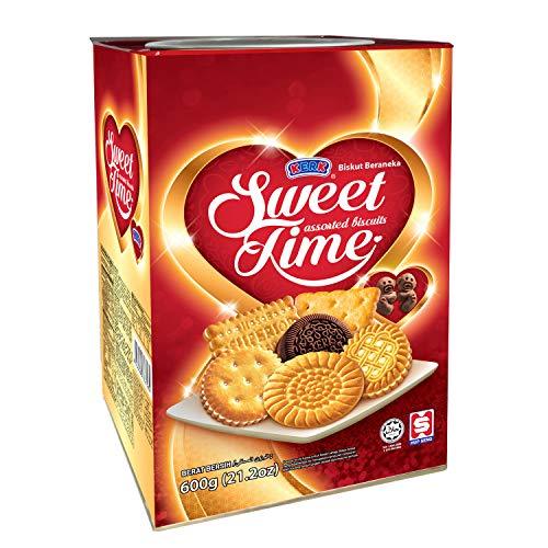 Kerk Sweet Time Assorted Gourmet Biscuits 24.7 Ounce Gift Tin - Mighty Depot
