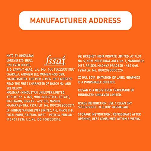 Kissan Orange Marmalade Jam, 500g - Mighty Depot