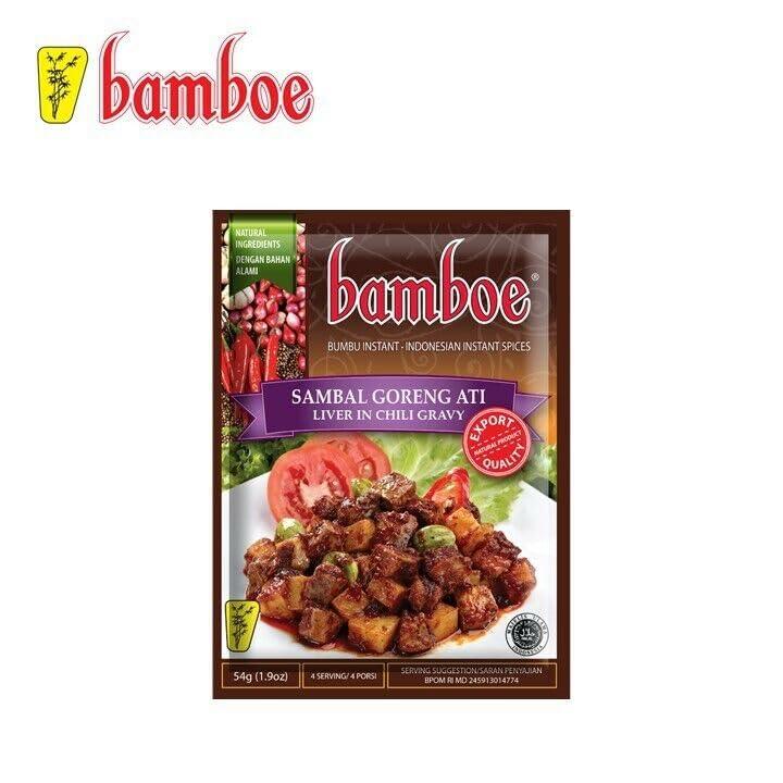 bamboe Indonesian Instant Spices: Sambal Goreng Ati (Instant Spices for Liver in Chilli Gravy) (1 x 1.9 OZ) - Mighty Depot