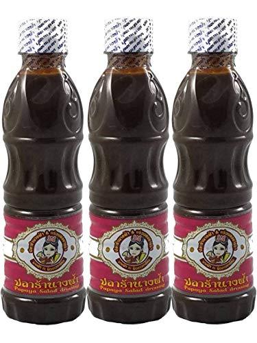 Pla Ra Nang Fa 3-Pack Papaya Salad Dressing Somtum Sauce Thai Asian Thai Lao Pla Dak น้ำปลาร้า นางฟ้า Ship from USA - Mighty Depot