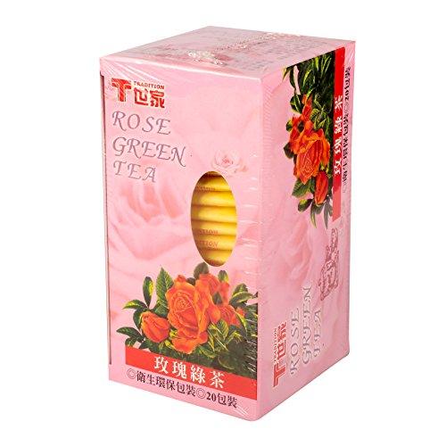tradition rose green tea (20-ct) - 1.4oz - Mighty Depot