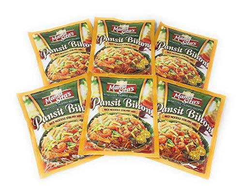 MAMA SITA'S - PANSIT BIHON - RICE NOODLES STIR - FRY MIX / 6 X 1.4 OZ - 40 G / Product of the Philippines - Mighty Depot