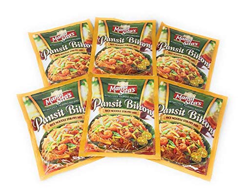 MAMA SITA'S - PANSIT BIHON - RICE NOODLES STIR - FRY MIX / 6 X 1.4 OZ - 40 G / Product of the Philippines - Mighty Depot