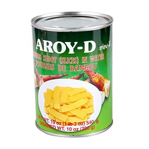 Aroy-D, Bamboo Shoots (Slices) in Water, 19 oz - Mighty Depot