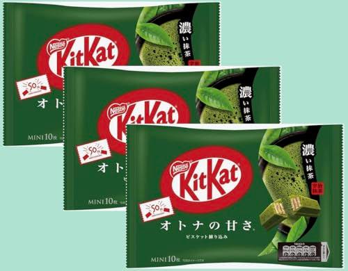 Kit Kat chocolate Matcha dark green tea - Japan (3 Bags) - Mighty Depot