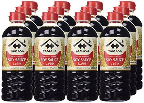 Yamasa Soy Sauce, 17 Fluid Ounce (Pack of 12) - Mighty Depot