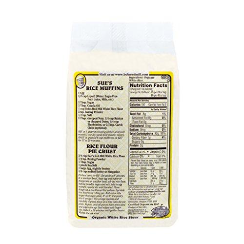Bob's Red Mill White Rice Flour, Organic, 24-Ounce Packages (Pack of 4) - Mighty Depot