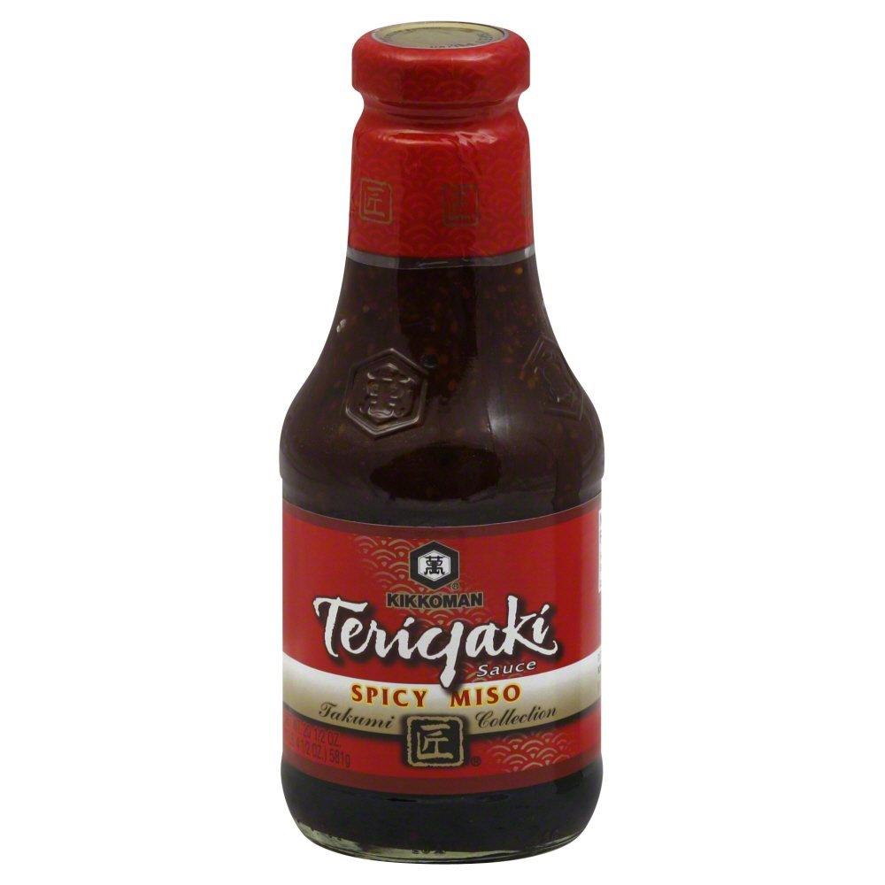 Kikkoman Teriyaki Takumi Collection Sauce, Spicy Miso, 20.5 Ounce (Pack of 3) - Mighty Depot