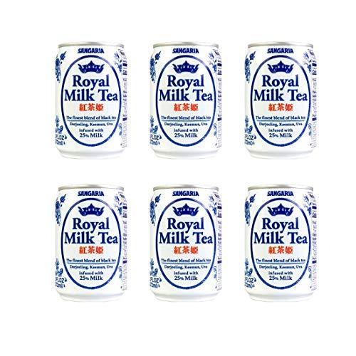 Japanese Sangaria Rich and Creamy Royal Milk Tea Can 9.2 fl oz (6 Pack) - Mighty Depot