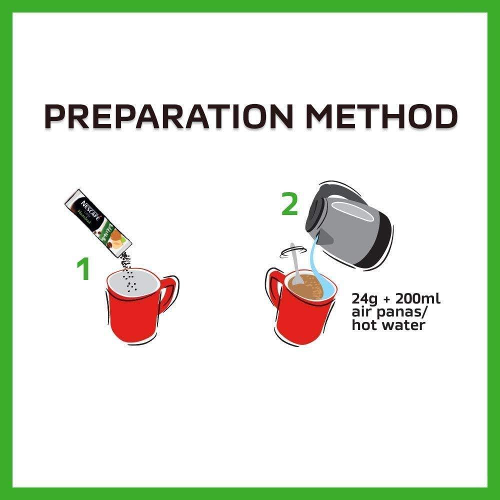 Malaysia Best Brand Nestle NESCAFE Premix Latte Hazelnut / Smooth Creamy Aromatic Nutty Flavor (20 sticks x 24g) - Mighty Depot