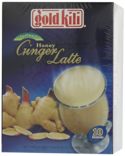 Gold Kili Instant Honey Ginger Latte, 7.7-Ounce, 10-Count (Pack of 6) - Mighty Depot