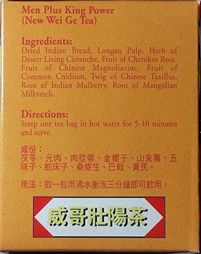 5 BOXES ROYAL KING Men plus king power tea (20 tea bags EACH BOX) - Mighty Depot