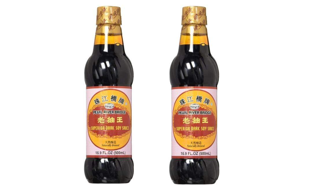 Soy Sauce, Pearl River Bridge Superior Dark ,16.9-Ounce Plastic Bottles (2-Pack) - Mighty Depot