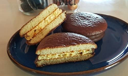 Orion Choco Pie Banana 444g Pack of 12 pieces of individually packed pies per box - Mighty Depot