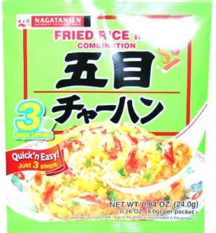 Nagatanien Rice Topping (Fried Rice Mix Combination) - 0.84oz (3 packs) - Mighty Depot