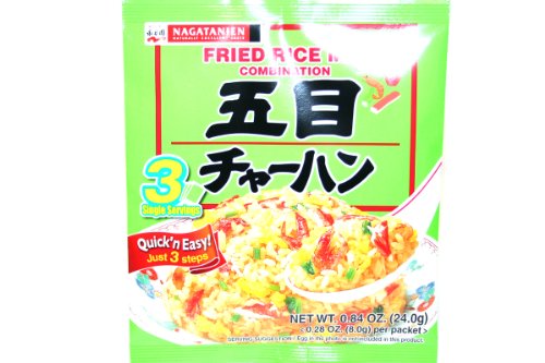 Nagatanien Rice Topping (Fried Rice Mix Combination) - 0.84oz (3 packs) - Mighty Depot