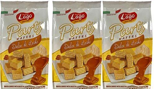 Gastone Lago Party Wafers Orange Cream Filling 8.82 oz, 250g (Pack of 2) (Orange, 2-Pack) - Mighty Depot