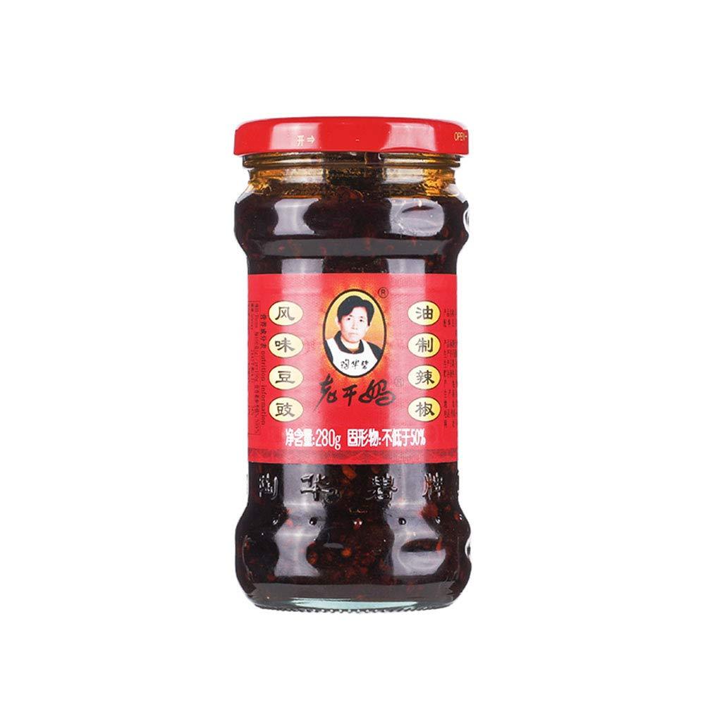 LAO GAN MA Laoganma Chili Black Sauce Flavored Cardamom Oil Chili 280g Cardamom Sauce Spicy Sauce Bean Paste老干妈风味豆豉油辣椒280g豆豉酱辣酱豆瓣酱 - Mighty Depot