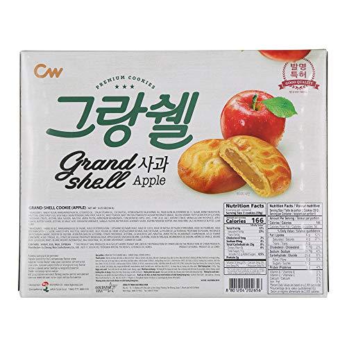 Cheongwoo, Grandshell Cookie, Apple, 8.8 Ounce - Mighty Depot