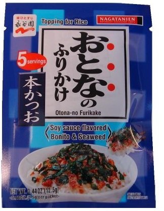 Nagatanien - Otona-no Furikake - Soy Sauce Flavored Bonito & Seaweed Rice Seasoning - 5 Servings - Mighty Depot