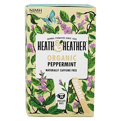 Heath & Heather, Tea Peppermint Organic, 20 Count - Mighty Depot